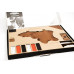 Деревянная карта мира World Map Wall Decoration Exclusive, красное дерево, 10190/00 Деревянная карта мира World Map Wall Decoration Exclusive, красное дерево, 10190/00