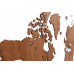Деревянная карта мира World Map Wall Decoration Exclusive, красное дерево, 10190/00 Деревянная карта мира World Map Wall Decoration Exclusive, красное дерево, 10190/00