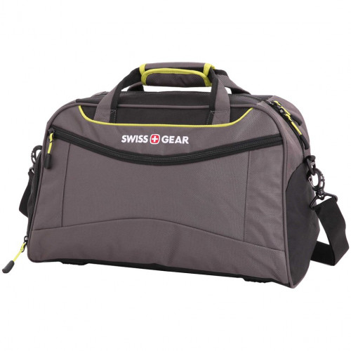 Сумка спортивная Swissgear, серая с зеленым, 12159/11 Сумка спортивная Swissgear, серая с зеленым, 12159/11