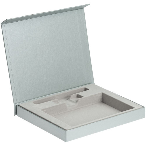 Коробка Memo Pad для блокнота, флешки и ручки, серебристая, 12428/10 Коробка Memo Pad для блокнота, флешки и ручки, серебристая, 12428/10