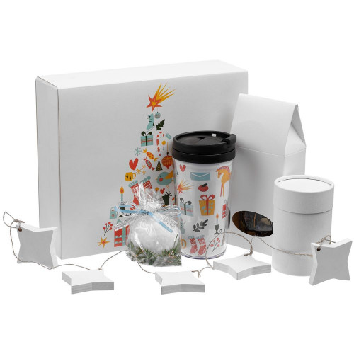 Набор Mug Snug с термокружкой и чаем, белый, 12484/01 Набор Mug Snug с термокружкой и чаем, белый, 12484/01
