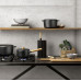 Подставка для ножей Nordic Kitchen, черная, 14871/30