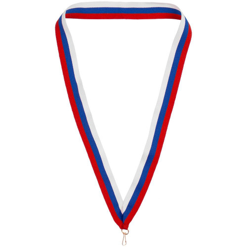 Лента с карабином Champ, триколор, 15513/45