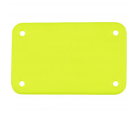 Лейбл из ПВХ Kreta, S, желтый неон