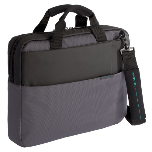 Сумка для ноутбука Qibyte Laptop Bag, темно-серая с черными вставками, 16N-09001 Сумка для ноутбука Qibyte Laptop Bag, темно-серая с черными вставками, 16N-09001