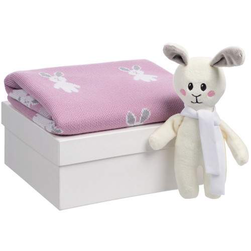 Набор детский с зайками Beastie Toys, розовый, 18886/10 Набор детский с зайками Beastie Toys, розовый, 18886/10