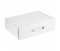 Коробка самосборная Light Case, белая, с белой ручкой Коробка самосборная Light Case, белая, с белой ручкой