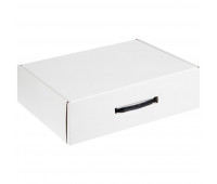 Коробка самосборная Light Case, белая, с черной ручкой Коробка самосборная Light Case, белая, с черной ручкой