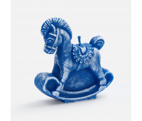 Свеча фигурная «Лошадка-качалка», синяя Свеча фигурная «Лошадка-качалка», синяя
