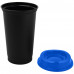 Стакан с крышкой Color Cap Black, черный с синим, 20996/40