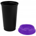 Стакан с крышкой Color Cap Black, черный с фиолетовым, 20996/70 Стакан с крышкой Color Cap Black, черный с фиолетовым, 20996/70