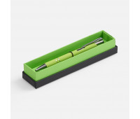 Ручка шариковая Keskus Soft Touch в футляре, зеленое яблоко