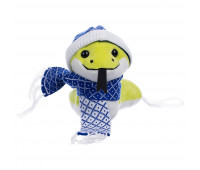 Мягкая игрушка Baby Snake Right, в синем шарфике и шапочке Мягкая игрушка Baby Snake Right, в синем шарфике и шапочке