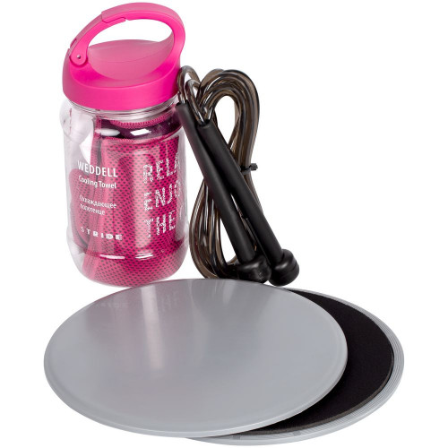 Набор для фитнеса PinkyGrey, со скакалкой, 22019/00 Набор для фитнеса PinkyGrey, со скакалкой, 22019/00