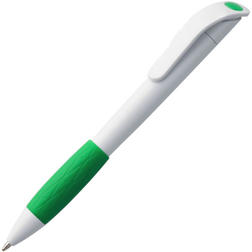 Ручка шариковая Grip, белая с зеленым, 3321/69 Ручка шариковая Grip, белая с зеленым, 3321/69