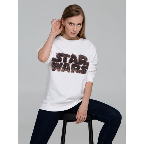 Свитшот унисекс Fluffy Star Wars, белый, 33323/60