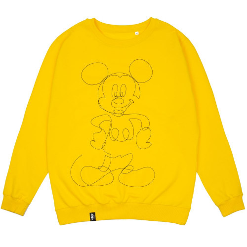 Свитшот с вышивкой Mickey Mouse, желтый, 33449/80 Свитшот с вышивкой Mickey Mouse, желтый, 33449/80