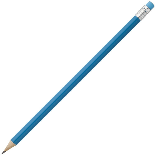Карандаш простой Hand Friend с ластиком, голубой, 5002/44