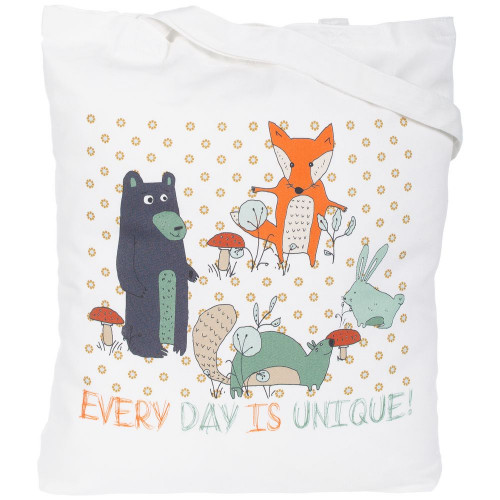 Холщовая сумка Every Day is Unique, белая, 70419/60