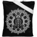 Холщовая сумка Chakraday, черная с белыми ручками, 70673/36 Холщовая сумка Chakraday, черная с белыми ручками, 70673/36
