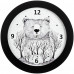 Часы настенные Bear, черные, 70747/30 Часы настенные Bear, черные, 70747/30