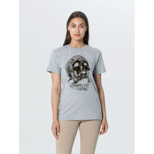 Футболка Memento Mori, серый меланж, 70887/11 Футболка Memento Mori, серый меланж, 70887/11