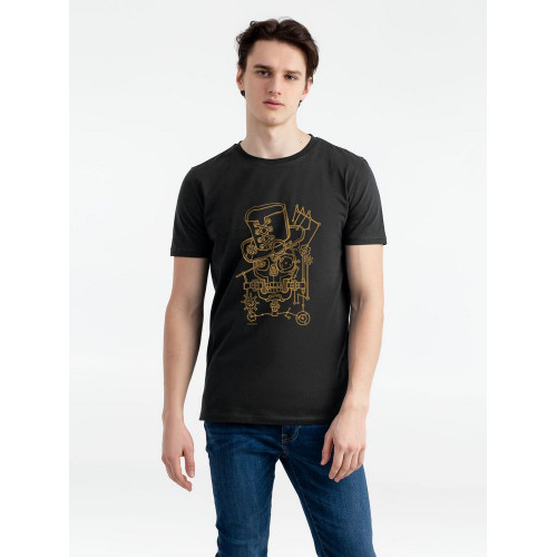 Футболка John Steampunk, черная, 70920/30 Футболка John Steampunk, черная, 70920/30