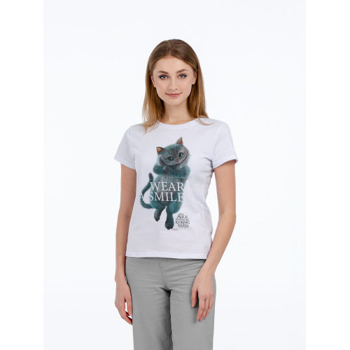 Футболка женская Wear A Smile, белая, 77713/60 Футболка женская Wear A Smile, белая, 77713/60