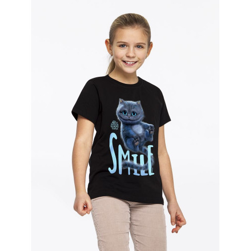 Футболка детская Smile, черная, 77770/30 Футболка детская Smile, черная, 77770/30