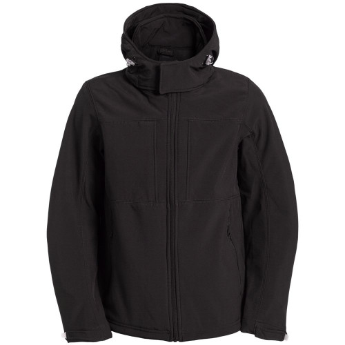 Куртка мужская Hooded Softshell черная, JM950002