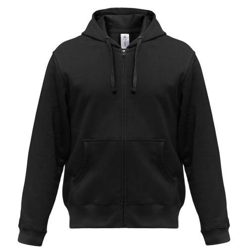 Толстовка мужская Hooded Full Zip черная, WM647002 Толстовка мужская Hooded Full Zip черная, WM647002