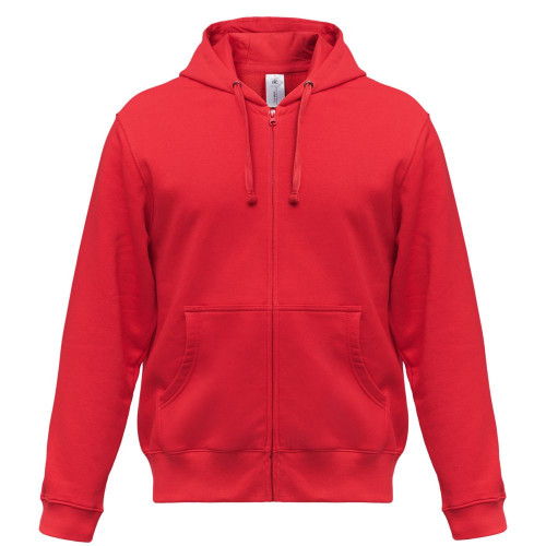 Толстовка мужская Hooded Full Zip красная, WM647004 Толстовка мужская Hooded Full Zip красная, WM647004