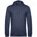 Толстовка с капюшоном унисекс Hoodie, синий меланж, WU03W611 Толстовка с капюшоном унисекс Hoodie, синий меланж, WU03W611