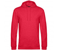 Толстовка с капюшоном унисекс Hoodie, красный меланж