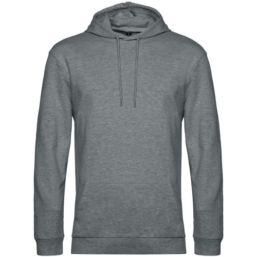 Толстовка с капюшоном унисекс Hoodie, темно-серый меланж, WU03W623 Толстовка с капюшоном унисекс Hoodie, темно-серый меланж, WU03W623