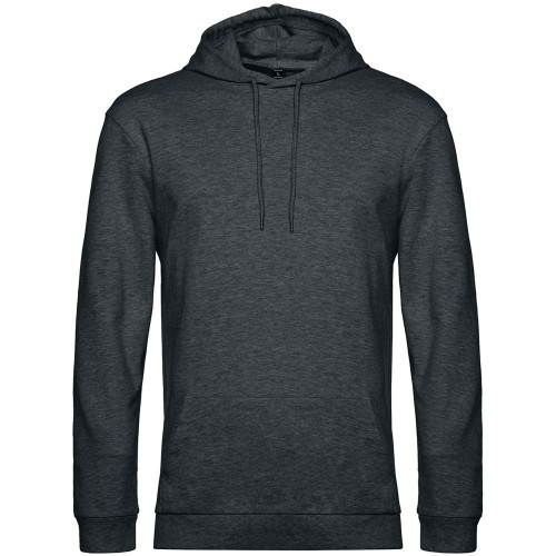 Толстовка с капюшоном унисекс Hoodie, серый меланж (антрацит), WU03W625 Толстовка с капюшоном унисекс Hoodie, серый меланж (антрацит), WU03W625