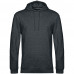 Толстовка с капюшоном унисекс Hoodie, серый меланж (антрацит), WU03W625 Толстовка с капюшоном унисекс Hoodie, серый меланж (антрацит), WU03W625