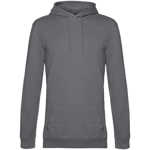 Толстовка с капюшоном унисекс Hoodie, серая (стальная), WU03W665 Толстовка с капюшоном унисекс Hoodie, серая (стальная), WU03W665