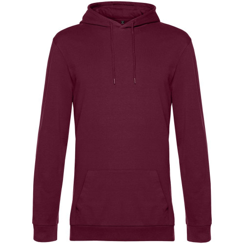 Толстовка с капюшоном унисекс Hoodie, бордовая, WU03W881 Толстовка с капюшоном унисекс Hoodie, бордовая, WU03W881