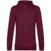 Толстовка с капюшоном унисекс Hoodie, бордовая, WU03W881 Толстовка с капюшоном унисекс Hoodie, бордовая, WU03W881