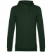 Толстовка с капюшоном унисекс Hoodie, темно-зеленая, WU03W882