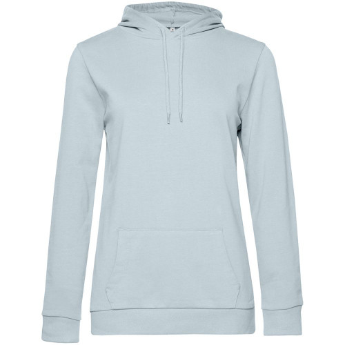 Толстовка с капюшоном женская Hoodie, светло-голубая, WW04W405