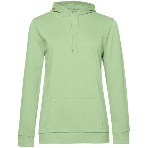 Толстовка с капюшоном женская Hoodie, светло-зеленая, WW04W503 Толстовка с капюшоном женская Hoodie, светло-зеленая, WW04W503