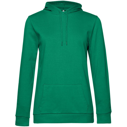 Толстовка с капюшоном женская Hoodie, зеленая, WW04W520