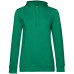 Толстовка с капюшоном женская Hoodie, зеленая, WW04W520