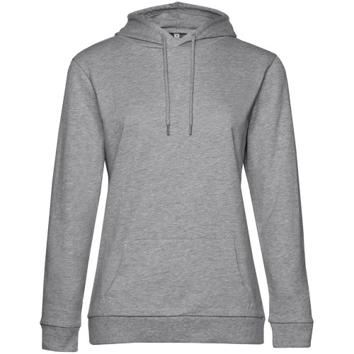 Толстовка с капюшоном женская Hoodie, серый меланж, WW04W610