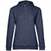 Толстовка с капюшоном женская Hoodie, синий меланж, WW04W611 Толстовка с капюшоном женская Hoodie, синий меланж, WW04W611
