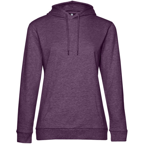 Толстовка с капюшоном женская Hoodie, фиолетовый меланж, WW04W616