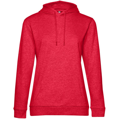 Толстовка с капюшоном женская Hoodie, красный меланж, WW04W617 Толстовка с капюшоном женская Hoodie, красный меланж, WW04W617