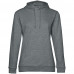 Толстовка с капюшоном женская Hoodie, темно-серый меланж, WW04W623 Толстовка с капюшоном женская Hoodie, темно-серый меланж, WW04W623